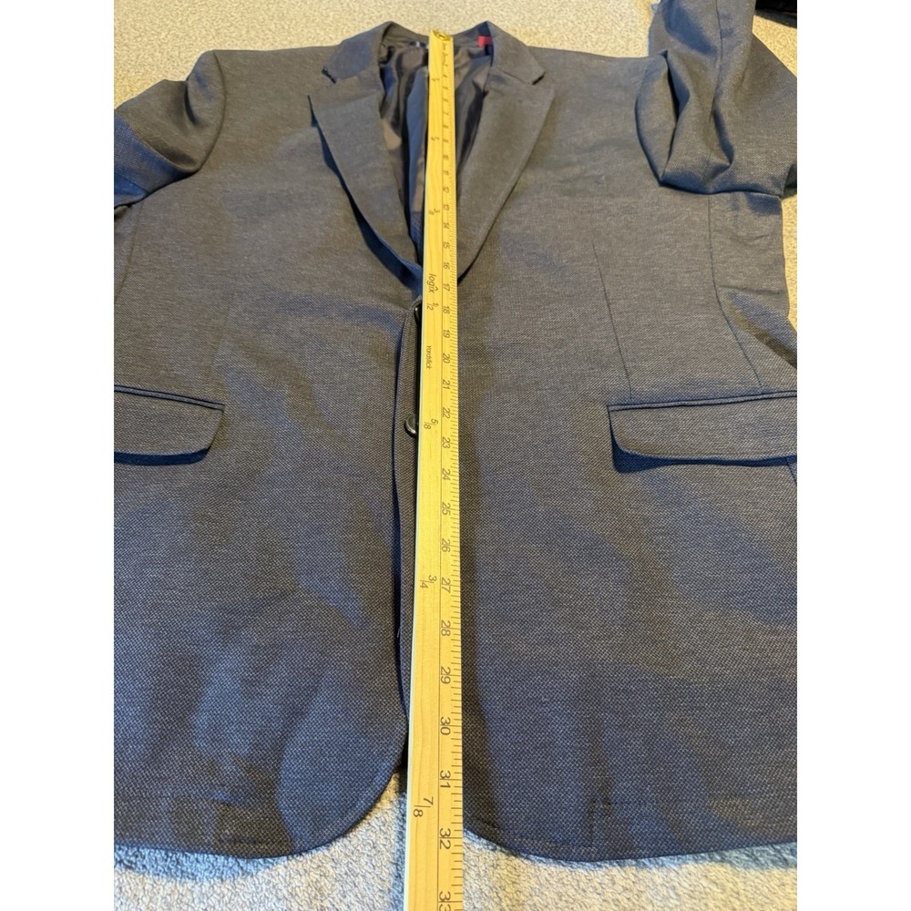 Johnston & Murphy XC4 Extreme Comfort Blazer Mens XLBlue Glen Check Sport Coat - Picture 9 of 14
